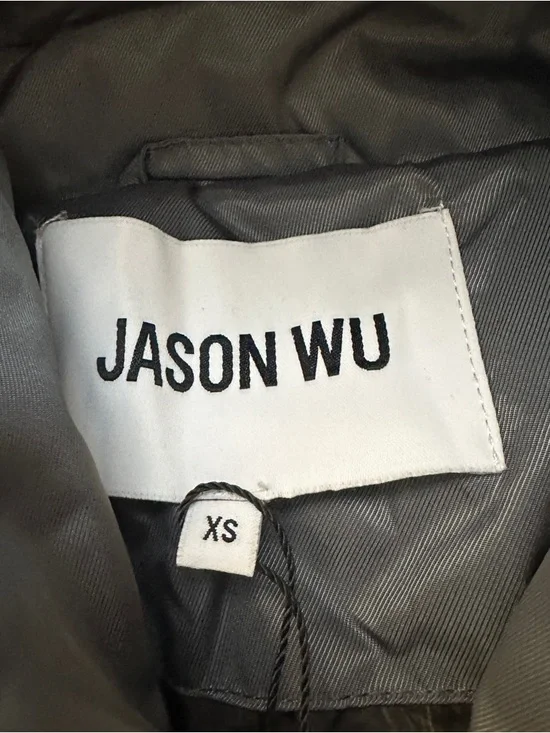 Jason Wu Puffer Hooded Side Zipping Coat Women’s Size XS Grey New - Picture 2 of 9